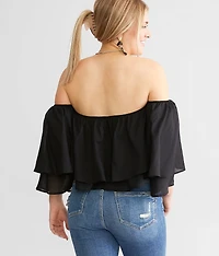 Off The Shoulder Cropped Top
