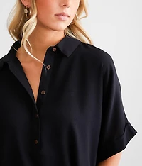 One & Only Oversized Dolman Henley