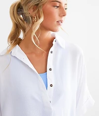 One & Only Oversized Dolman Henley