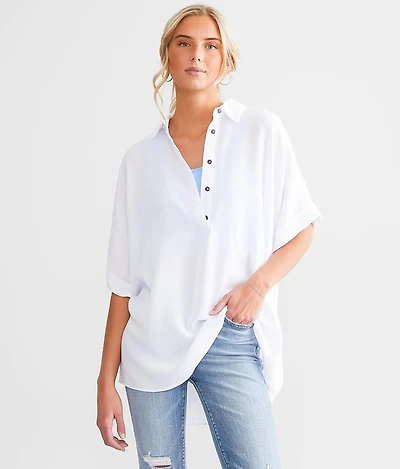 One & Only Oversized Dolman Henley