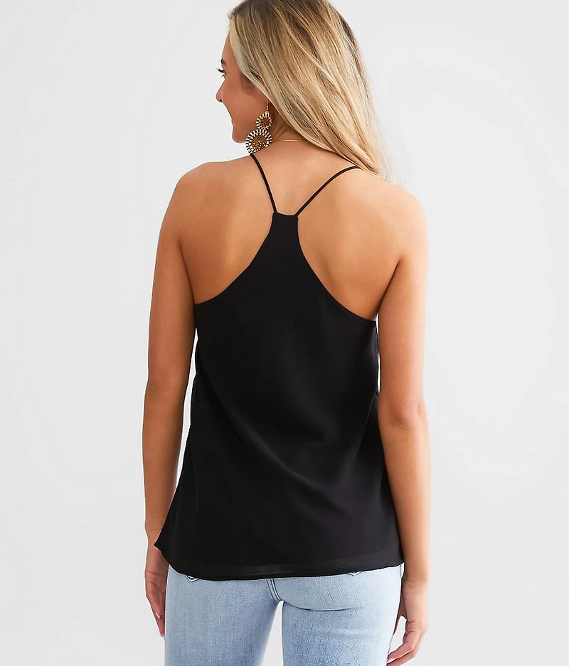 Make Me Blush Chiffon Tank Top