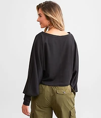 Casual Cutie Oversized Crop Top