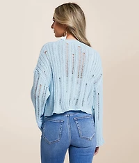 Destructed Cardigan Sweater