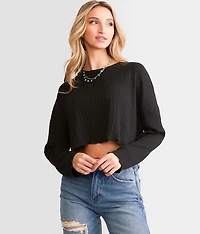 Favorite Date Oversized Crop Top
