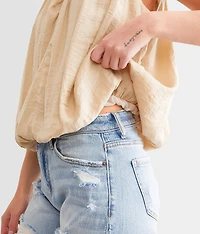 High Neck Bubble Tank Top