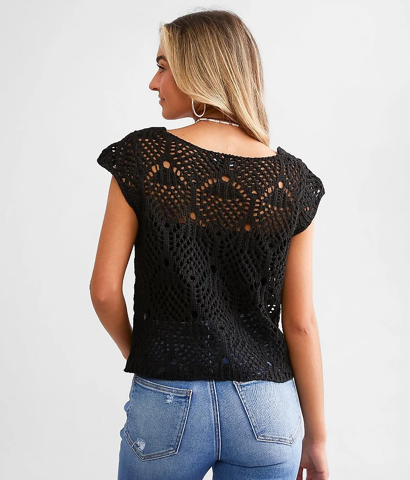 Crochet Sweater Tank Top