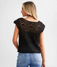 Crochet Sweater Tank Top