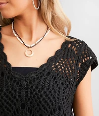 Crochet Sweater Tank Top