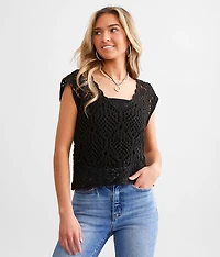 Crochet Sweater Tank Top