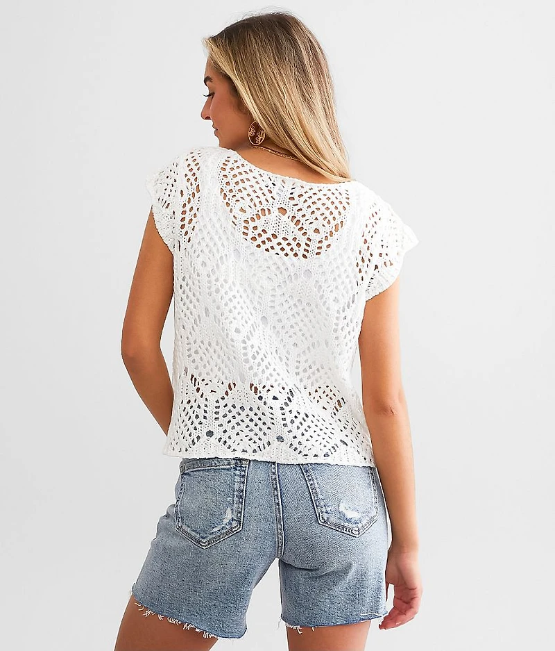 Crochet Sweater Tank Top