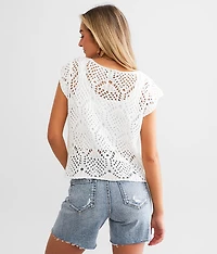 Crochet Sweater Tank Top