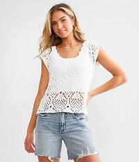 Crochet Sweater Tank Top