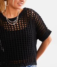 Cropped Boxy Sweater