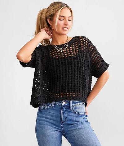 Cropped Boxy Sweater