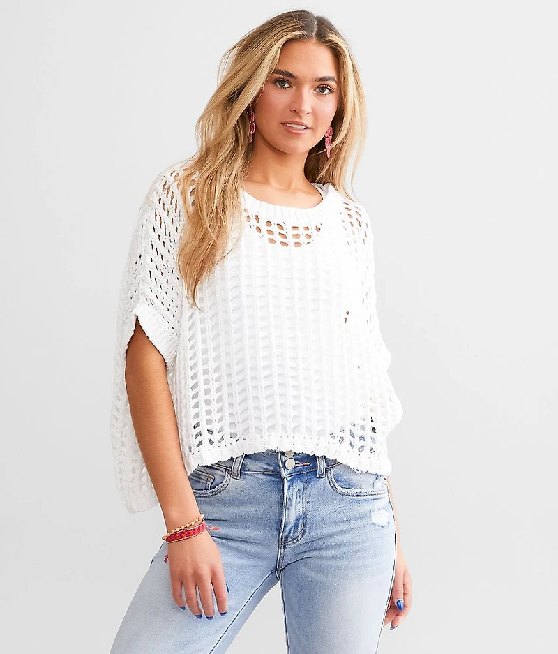Cropped Boxy Sweater