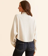Ribbed Mock Neck Cropped Top