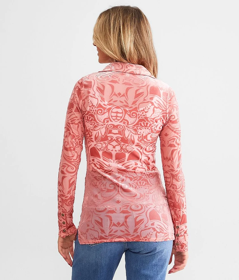 Velvet Collared Shirt