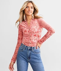 Velvet Collared Shirt