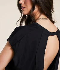 Open Back Cropped Top