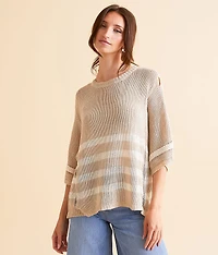 Destructed Stripe Sweater