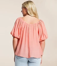 Puff Sleeve A-Line Top