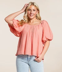 Puff Sleeve A-Line Top