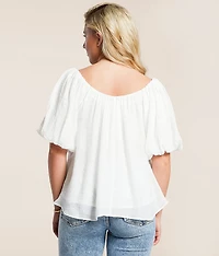 Puff Sleeve A-Line Top