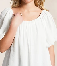 Puff Sleeve A-Line Top
