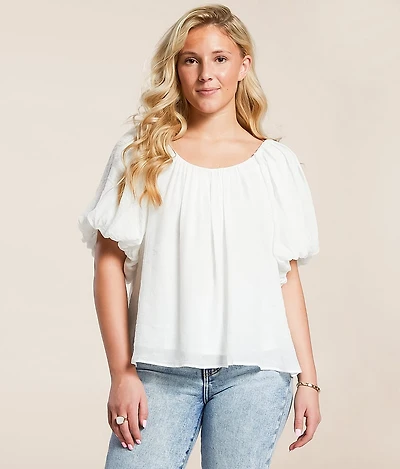 Puff Sleeve A-Line Top