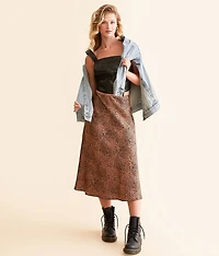 Faux Leather Cropped Tank Top