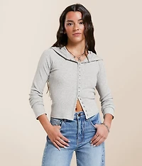 FITZ + EDDI Brushed Knit Hooded Top