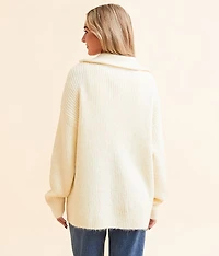 Half Zip Collared Sweater