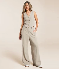 Linen Blend Vest