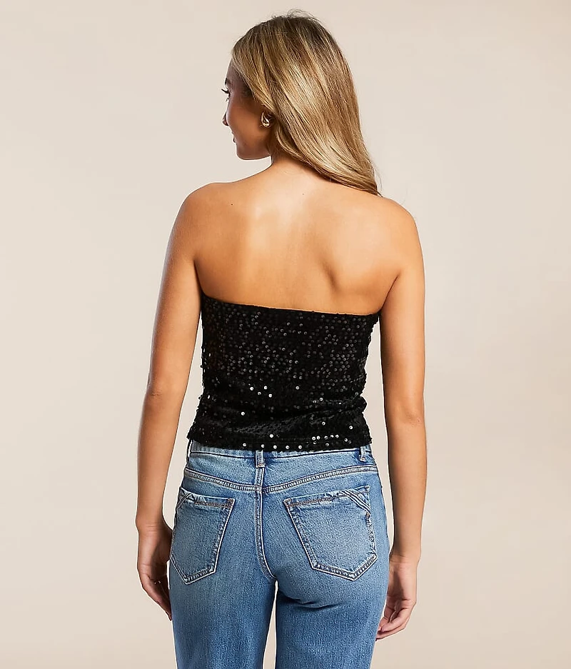 Sequin Tube Top
