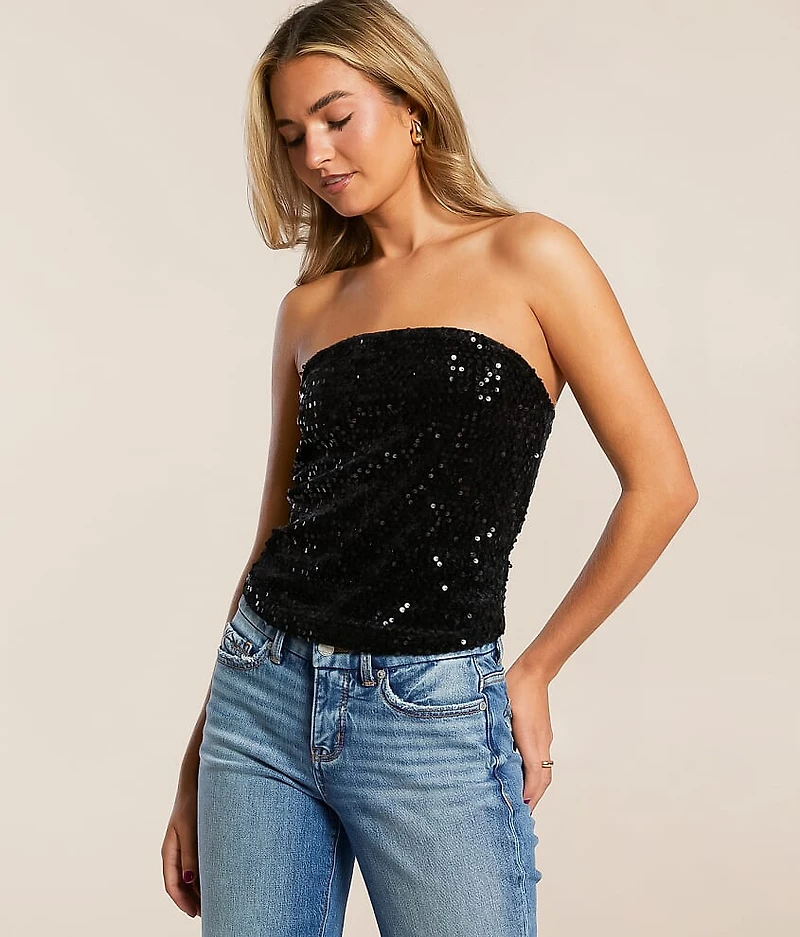 Sequin Tube Top