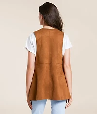 Studded Faux Suede Vest