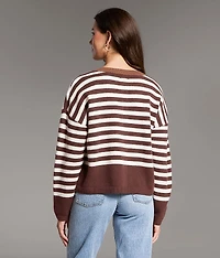 Striped Cardigan Sweater