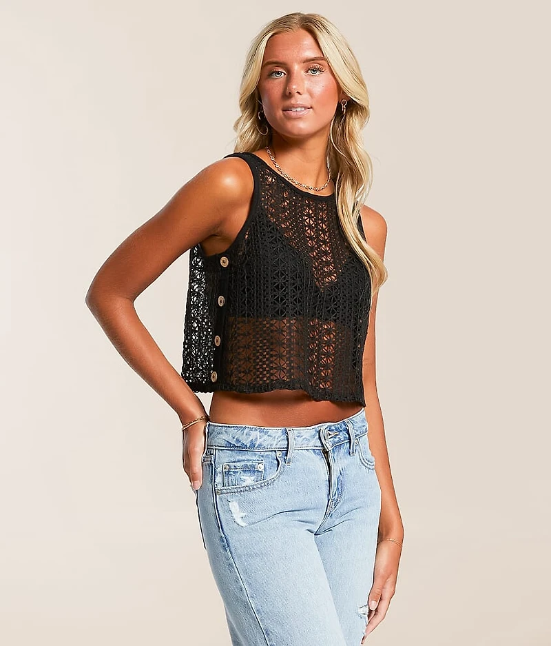 Hyfve Crochet Cropped Tank Top