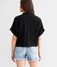 Too Shy Cropped Boxy Top