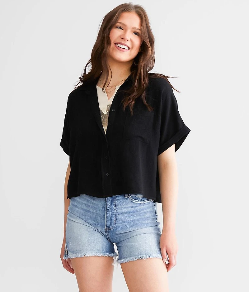 Too Shy Cropped Boxy Top