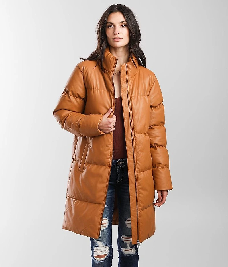 Duster Mock Neck Coat