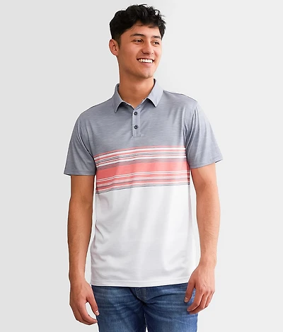 Striped Performance Polo