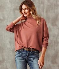 Twisted Open Back Pullover