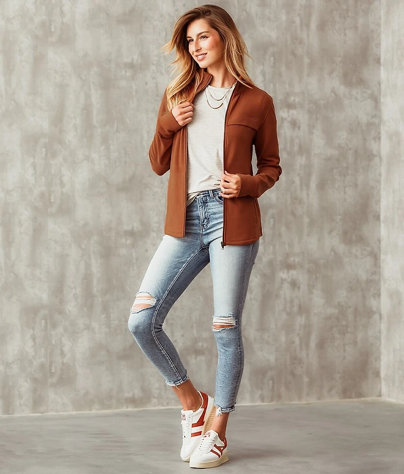 Brushed Knit Jacket