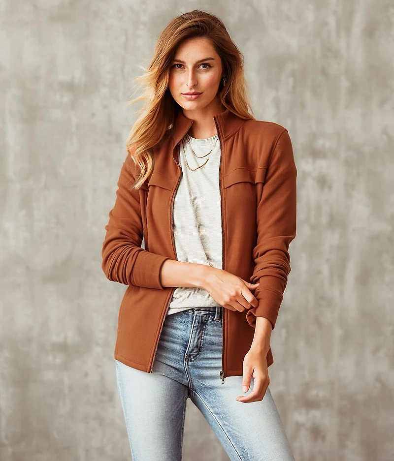 Brushed Knit Jacket