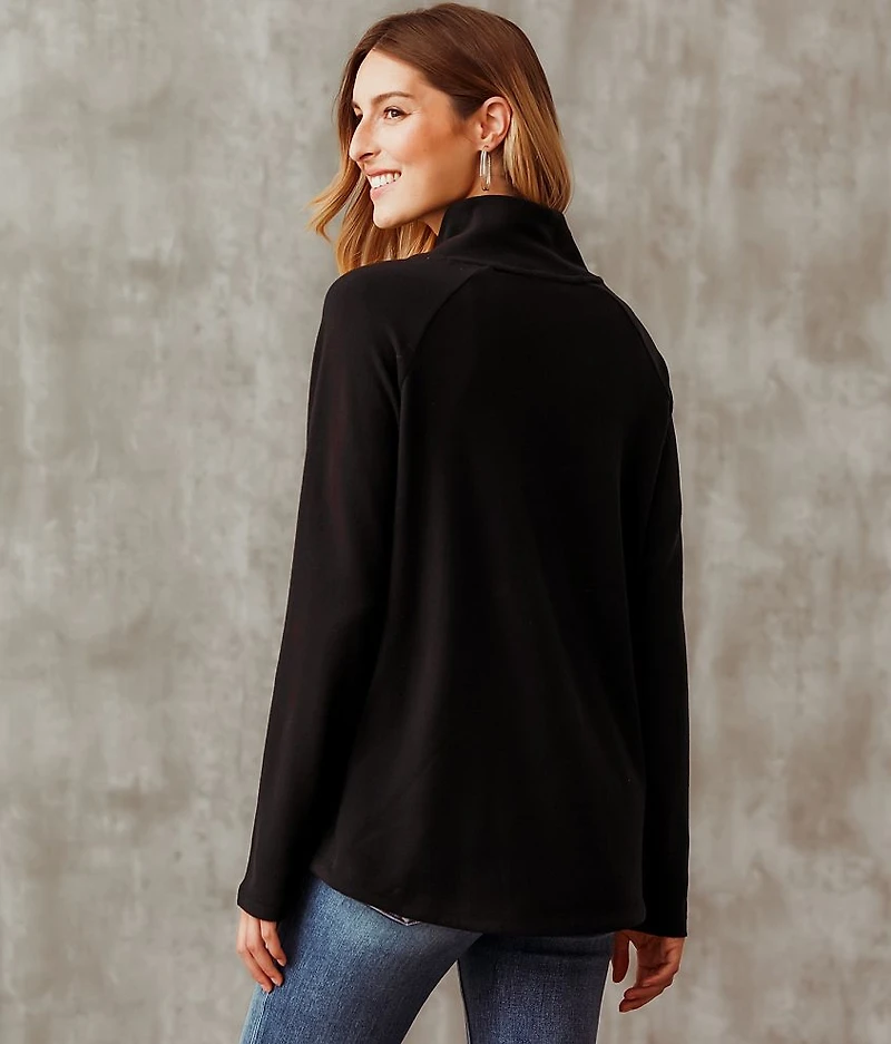 Asymmetrical Quarter Zip Pullover