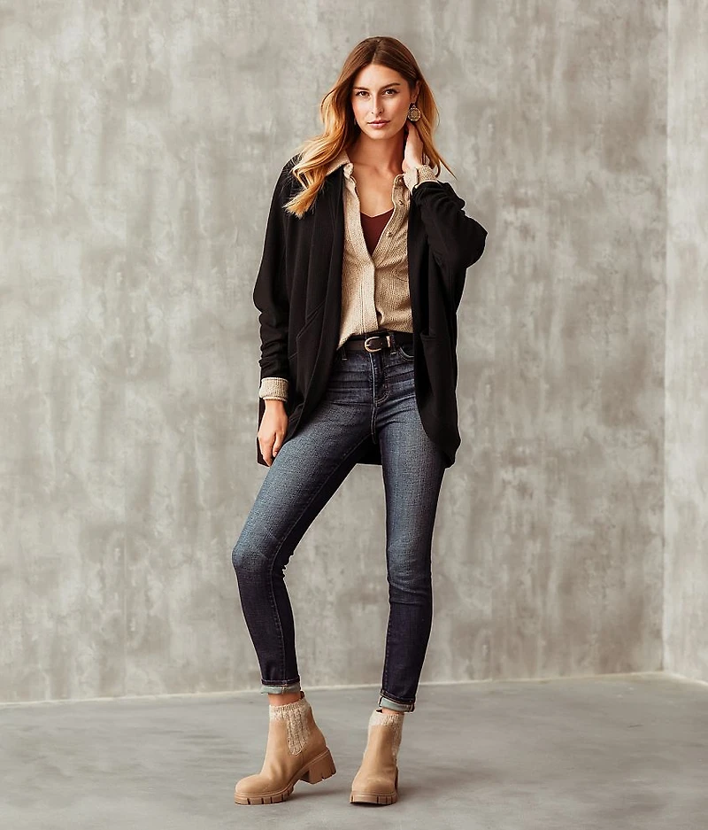 Textured Cocoon Cardigan