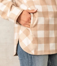 Aurora Plaid Knit Shacket