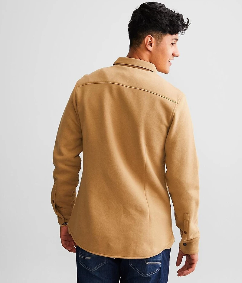 Solid Flannel Shacket