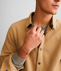 Solid Flannel Shacket